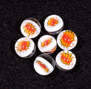 Fire and white Terp pearls