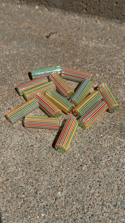 Rainbow White UV Dichro Tips 10.9-11.9mm wide