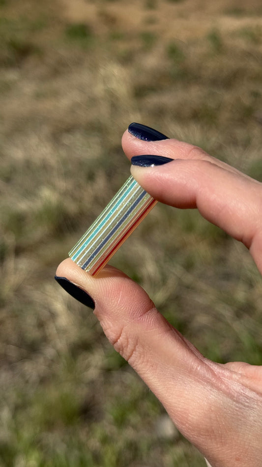 Rainbow White UV Dichro Tips 10.9-11.9mm wide